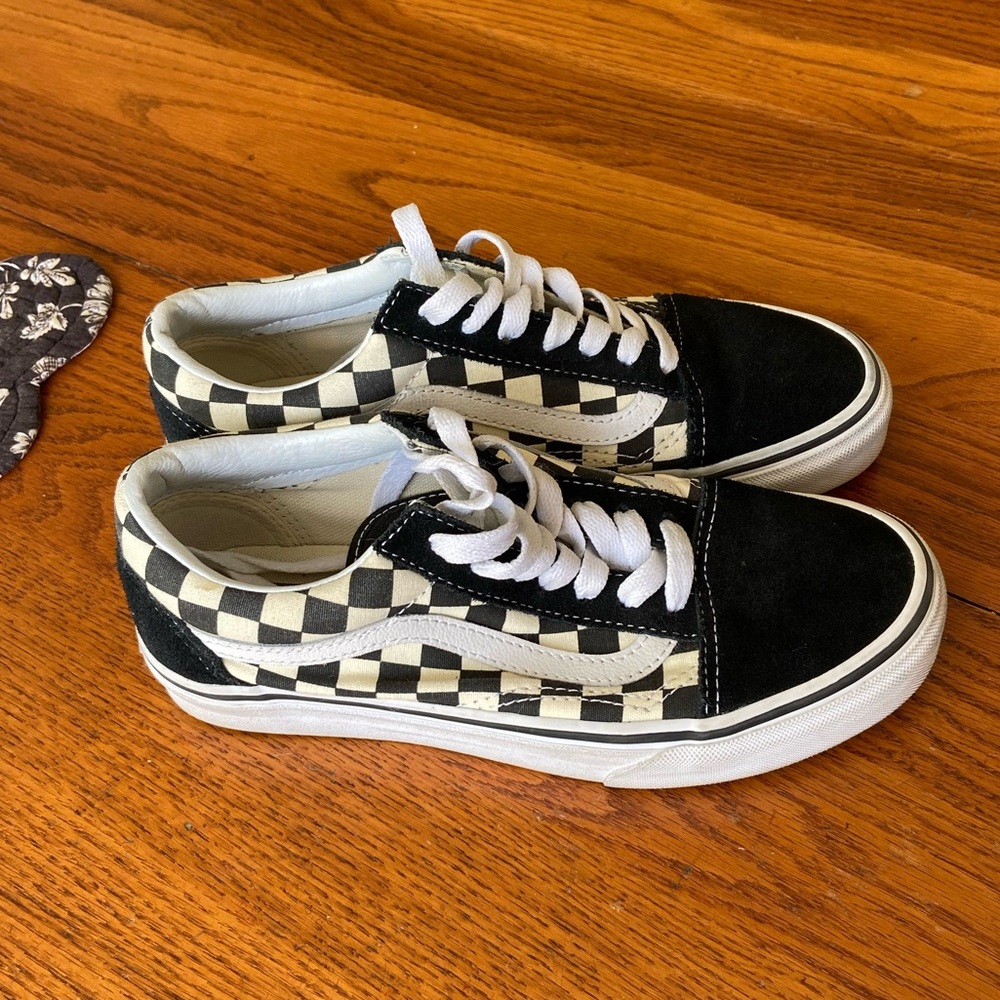 Black and White checkered Old Skool vans
